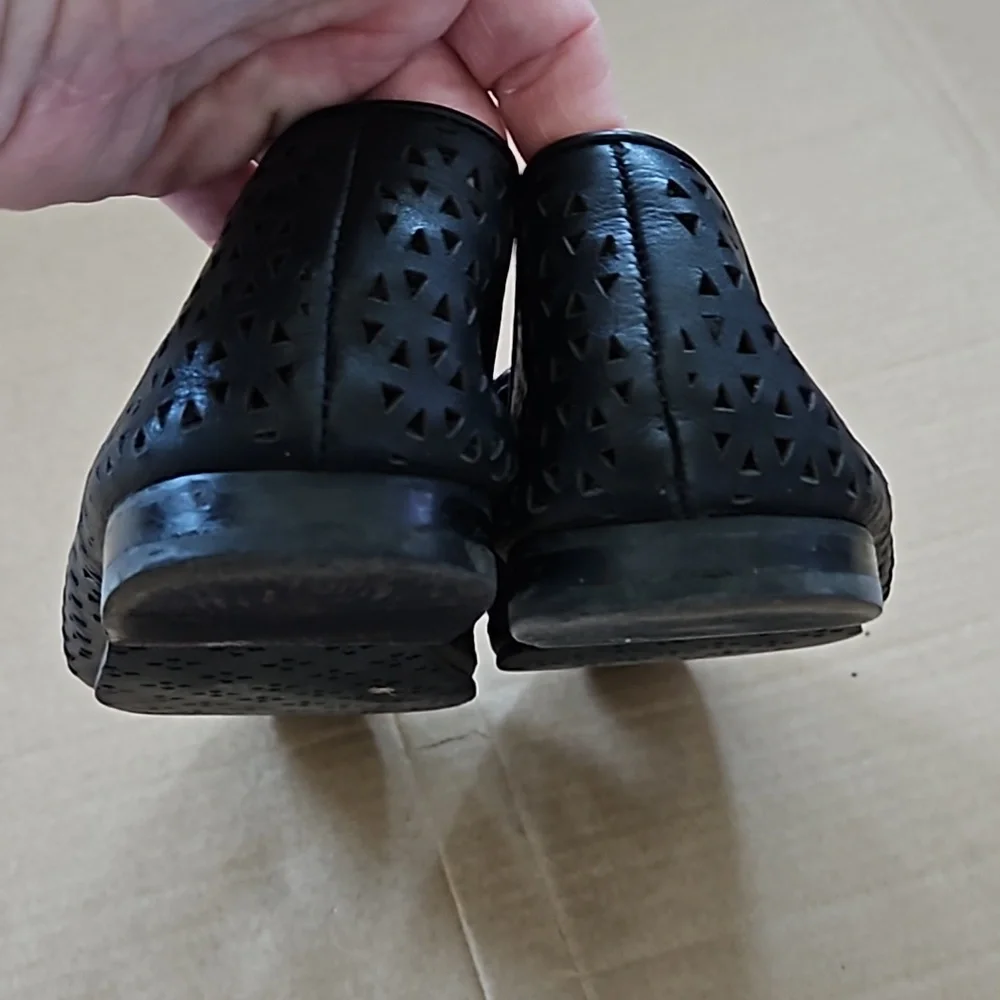 Patricia Nash Francesca black perforated tassel loafers-10 - Picture 10 of 11